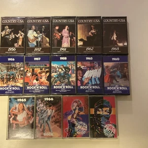 Time Life Music  14 Cassette Lot Country And Rock  1956 To 1971 - Picture 1 of 22