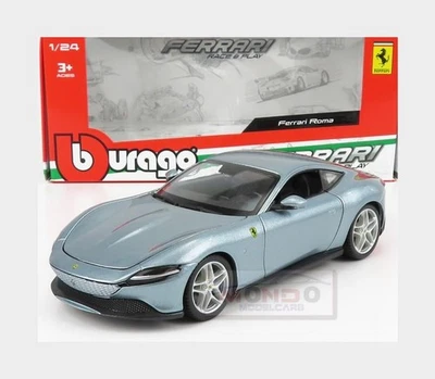1:24 BURAGO Ferrari Roma 2020 Very Light Blue Met BU26029S - Photo 1/2