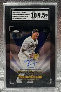2023 Topps Chrome Manny Machado Topps in Technicolor Auto #D 9/50 SGC 9,5/10 MT+ - Bild 1 von 3