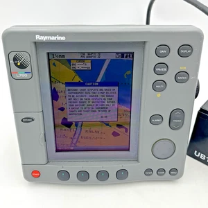 Raytheon Raymarine L760 Plus 7" LCD Fishfinder w/ cables, power cord, book Works - Bild 1 von 11