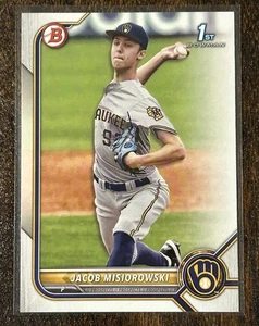 2022 Bowman Draft #BD-132 Jacob Misiorowski 1st Bowman - Milwaukee Brewers - Bild 1 von 2