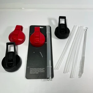 Hydro Flask Trinkflasche Ersatzdeckel Strohhalm Reiniger SET Becher Universal Fit - Bild 1 von 7