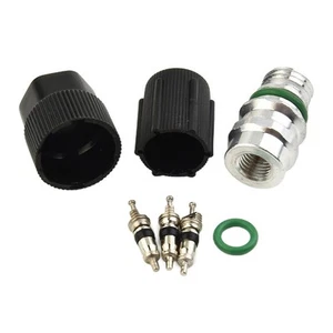 AC A/C System Cap &Valve Cores Santech Seal Set Air Conditioning Service R134a - Picture 1 of 12