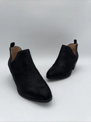 Journee Collection Women’s Lola Cut Out Black Ankle Booties Size 8.5 - Image 1 of 4