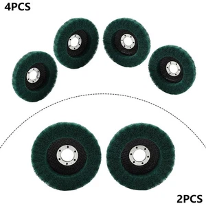 4-1/2" Nylonfaser-Polierscheibe mit Lamellen 180# Polierpad für Winkelschleifer - Bild 1 von 27