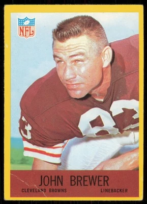 1967 PHILADELPHIA JOHN BREWER CLEVELAND BROWNS #38 VG+  WRINKLES - Image 1 of 2