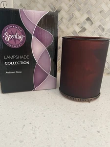 NEW Scentsy Lampshade Collection AUTUMN GLOW Retired Wax Warmer Shade NIB - Picture 1 of 4