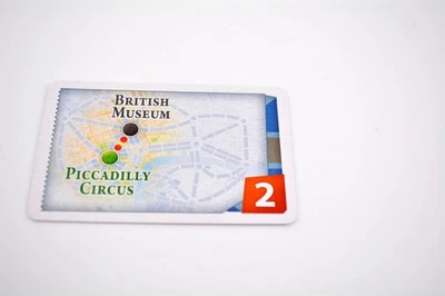 Ticket to Ride London game replacement part pieces - Destination Ticket Cards 2 - Image 1 of 2