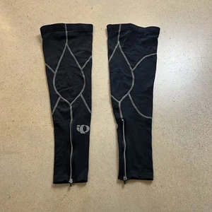 Pearl Izumi Leg Warmers Large R Black Thermal Microfiber Fleece Lined 9253 - Picture 1 of 5