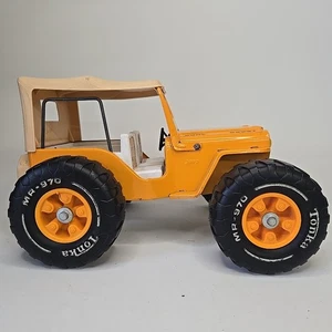 Buggy Jeep MR-970 Tonka Dune vintage anni 70 acciaio pressato arancione raro - Foto 1 di 7