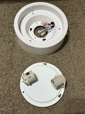 Light Kit for Hampton Bay 52" Corwin Matte White 1007532507 Parts Shown Only - Image 1 of 4