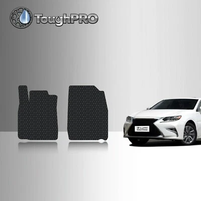 ToughPRO Front Mats Black For Lexus ES300h All Weather Custom Fit 2016-2018 - Image 1 of 4