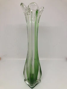 JARRÓN VINTAGE BOHEMIAN ART GLASS - Imagen 1 de 9
