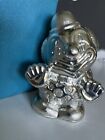 Silver Plated Clown Moneybox Gift