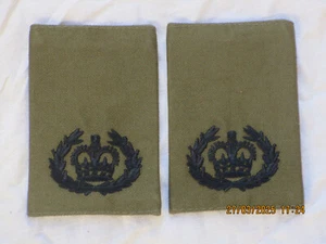 Shoulder Marks: Warrant Officer 2, Royal Marines, , Black/Olive, RM Commando, - Picture 1 of 2