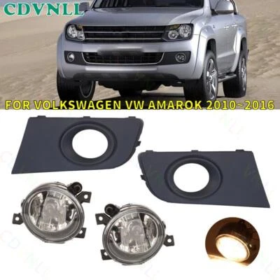 Kit de bisel de cubierta de luz antiniebla para parachoques delantero para Volkswagen Amarok 2010-2016 Foto 1 de 4