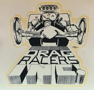 NOS 1960's Ed Big Daddy Roth Drag Racers Inc. Decal Hot Rod Kustom Rat Rod NHRA - Picture 1 of 4