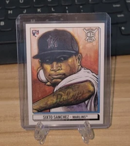 2021 Topps Big League Art Of The Game #ATGSS Sixto Sanchez RC Rookie Card - Bild 1 von 2