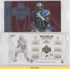 2015 Panini Prestige Draft Picks Jumbo Red Ameer Abdullah #12 Rookie RC