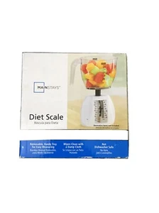 KITCHEN DIET SCALE  MAINSTAYS BRAND NEW White NEW - Picture 1 of 4