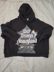 Disney 100 Walt Disney's Disneyland Women's Size 1X Gray Pullover Crop Hoodie N8 - Bild 1 von 4