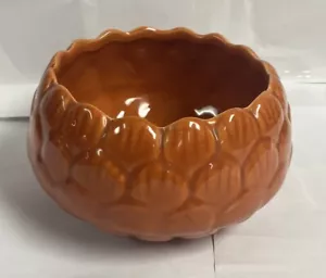 Vintage Moreno Ceramics California Pottery Burnt Orange Artichoke Planter P-1 - Picture 1 of 7