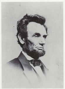 Postcard Mathew B. Brady, Photographer "Abraham Lincoln" (Portrait, 1864?) MINT - Picture 1 of 1