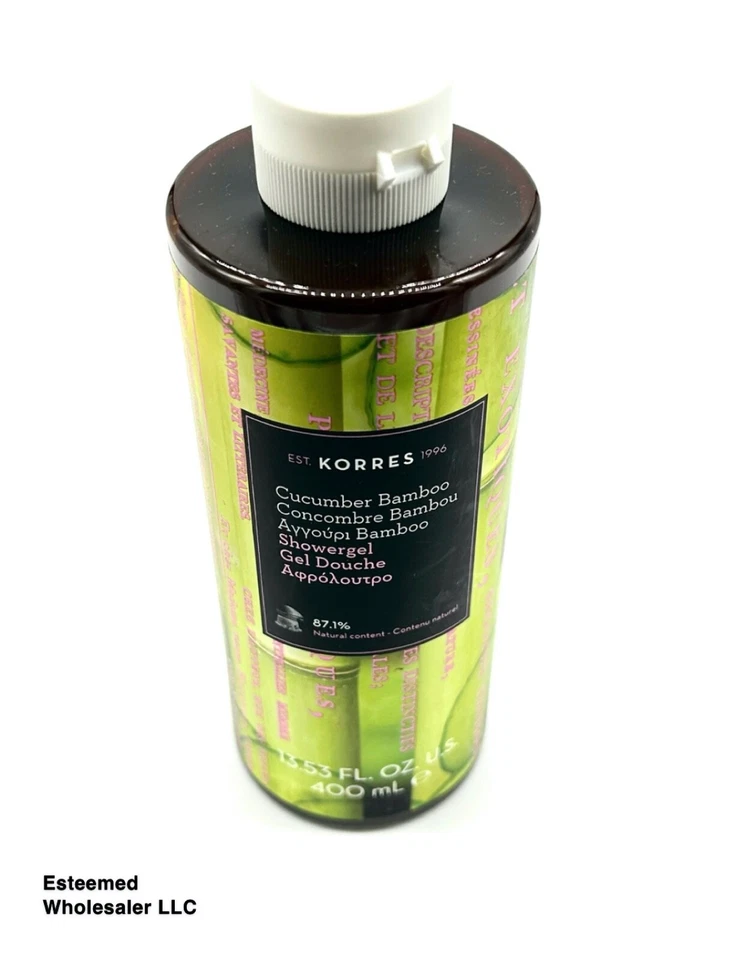 Gel de ducha de bambú pepino KORRES 13,53 OZ sin caja Foto 1 de 1