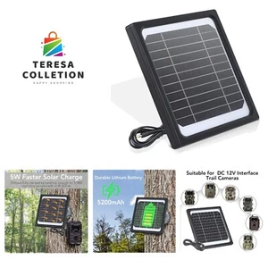 5W Trail Camera Solar Panel, 12V Solar Battery Kit Build-in 5200mAh Rechargea... - Picture 1 of 7