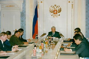 Boris Yeltsin at meeting - Vintage Photograph 2179711