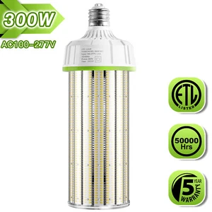 LED Corn Light Bulb 300W High Bay Warehouse Barn Garage Commercial Industrial - Picture 1 of 12