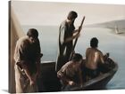 Christ Calling To Disciples Canvas Wall Art Print, Ships & Boats Home Decor