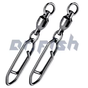 Conector de señuelo de pesca giratorio a presión 30~100 rodamiento de bolas de agua salada - Imagen 1 de 13
