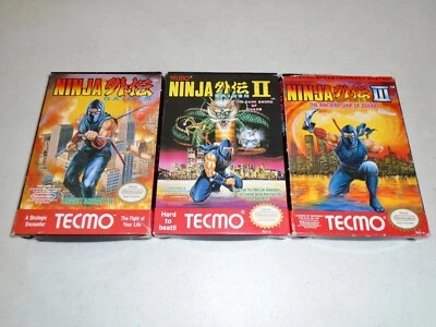 Ninja Gaiden I II III Trilogy Ancient Ship of Doom ☆ Complete Nintendo NES 1 2 3 - Image 1 of 4