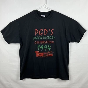 Vintage 1994 Underground Atlanta Georgia Graphic T-Shirt Black History - Picture 1 of 7