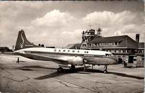 BÉLGICA - SABENA AIRLINES - AVIÓN EN TIERRA - ANTIGUA POSTAL CON FOTO REAL - Imagen 1 de 2