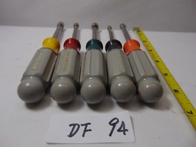 Vintage Craftsman Metric Nut Driver Set 5pc MADE IN USA 5-6-7-8-9 MM 41981 41985 - Image 1 of 2