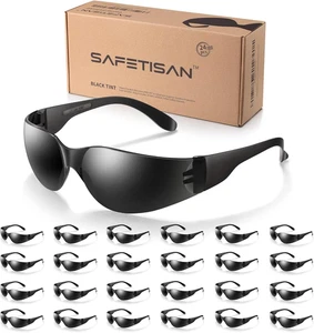 Gafas de seguridad tintadas a granel, paquete de 24, gafas de seguridad protectoras sombreadas, protección UV - Imagen 1 de 12