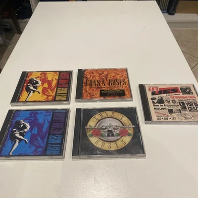 Guns N' Roses Lot of 5 Your Illusion I & II Appetite Spaghetti Lies CD Bundle  - Imagem 1 de 4