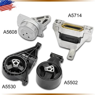 Engine & Trans Mount Set 4PCS 2010 -2016 for Cadillac SRX 3.0L 3.6L FWD for Auto Foto 1 de 4