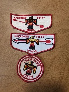 BSA, Cherokee Lodge 50 Birmingham Area Council, Alabama AL 3 patches - Picture 1 of 2