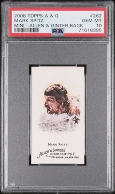Mark Spitz 2008 Topps Allen & Ginter MINI ESPALDA #262 Medalla de Oro Olímpica Nadador; Foto 1 de 2