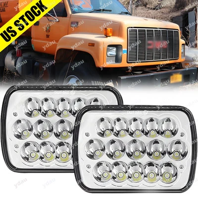 Par de faros LED 7x6" haz alto/bajo H4 DOT Topkick para GMC Safari C6500 C7500 Topkick Foto 1 de 4