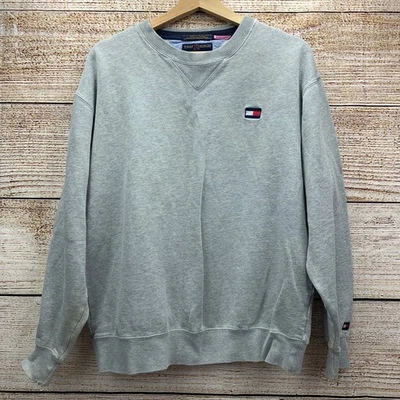 Tommy Hilfiger Golf Hombres Gris Cuello Redondo Manga Larga Sudadera [Talla Mediana] Foto 1 de 4
