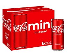 Coca-Cola Classic Soft Drink Mini Can Multipack 6 x 250 ml