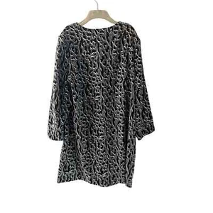 Alfani Grey Leopard cape coat sz 3X - Picture 1 of 6