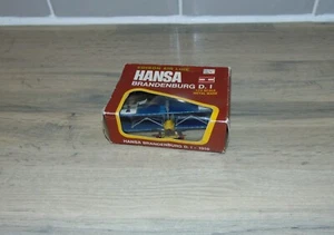 Vintage Edison Air Line - Hansa Brandenburg D.I Model Plane Aircraft 1:72 Boxed - Picture 1 of 20