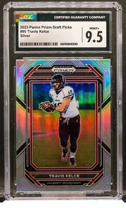 Travis Kelce 2023 Panini Prizm Draft Picks Silver Prizm #95 Cincinnati CGC 9.5 - Picture 1 of 2