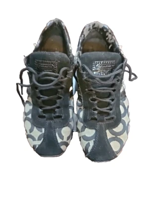Zapatillas Tenis Coach Mujer Negras Kathleen Gris Monograma Talla 6.5 Foto 1 de 4