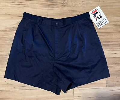 Vintage 80s 90s FILA Tennis Shorts Mens Medium (32) Blue NWT - Image 1 of 3